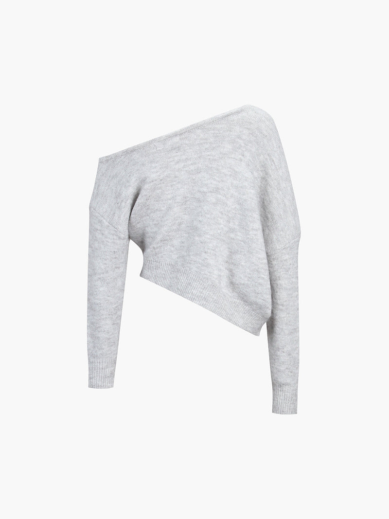 Vienna Women's Asymmetric Sweater - back view