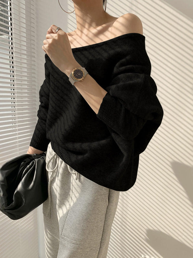 Vienna Women's Asymmetric Sweater - front view