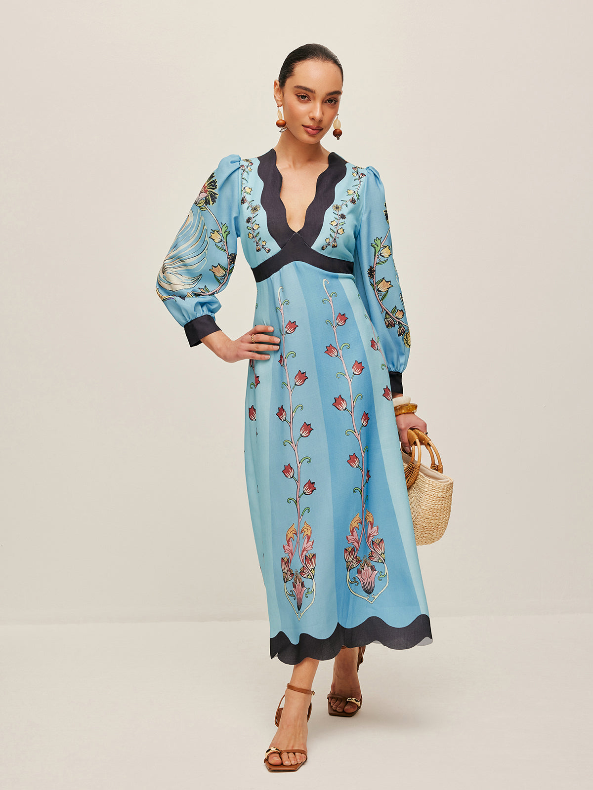 Xanthe Women's Floral Dress - styled view
