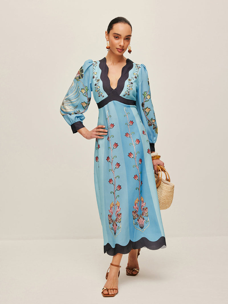 Xanthe Women's Floral Dress - styled view