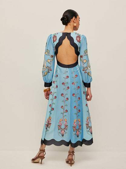 Xanthe Women's Floral Dress - full-length view