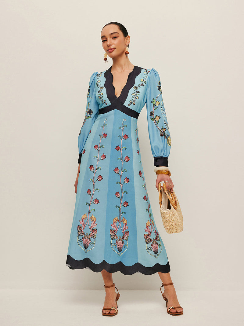Xanthe Women's Floral Dress - front view