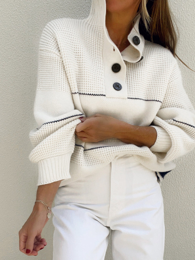 Greta Women's Sweater - fabric and finish detail