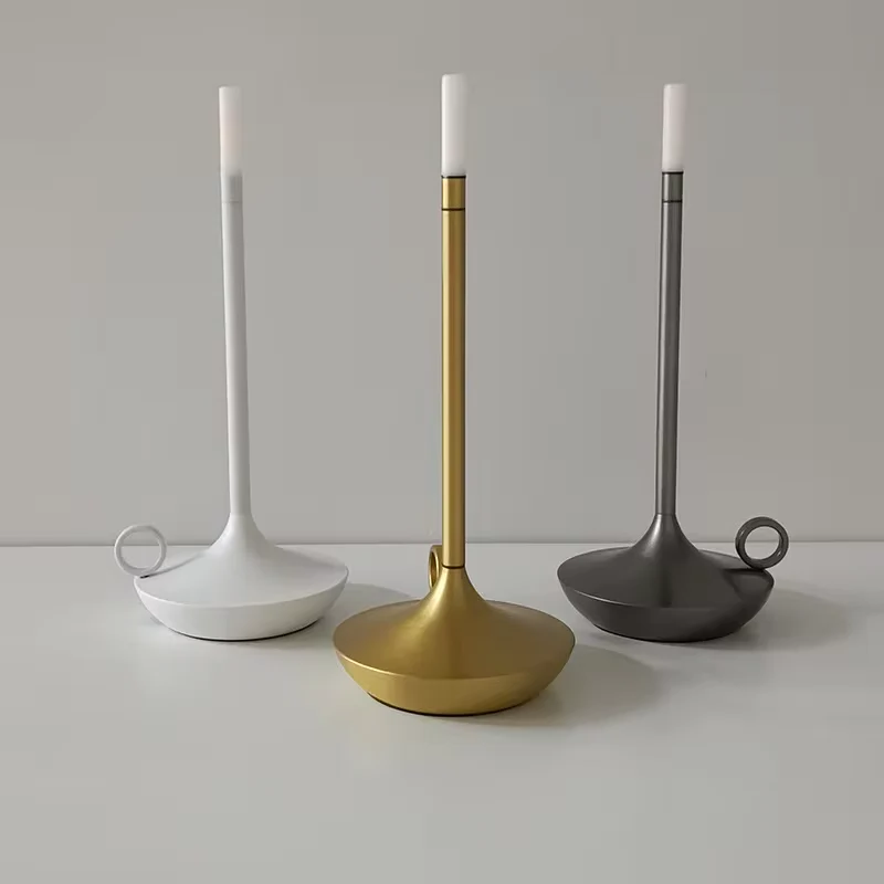 River LED Rechargeable Table Lamp - fabric and finish detail