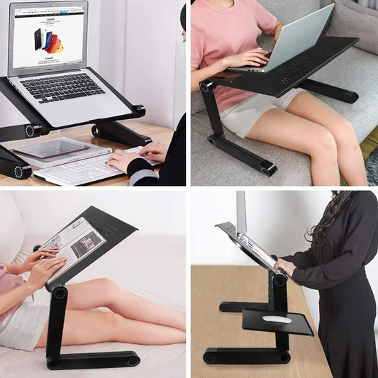 Onyx Adjustable Laptop Stand - styled view