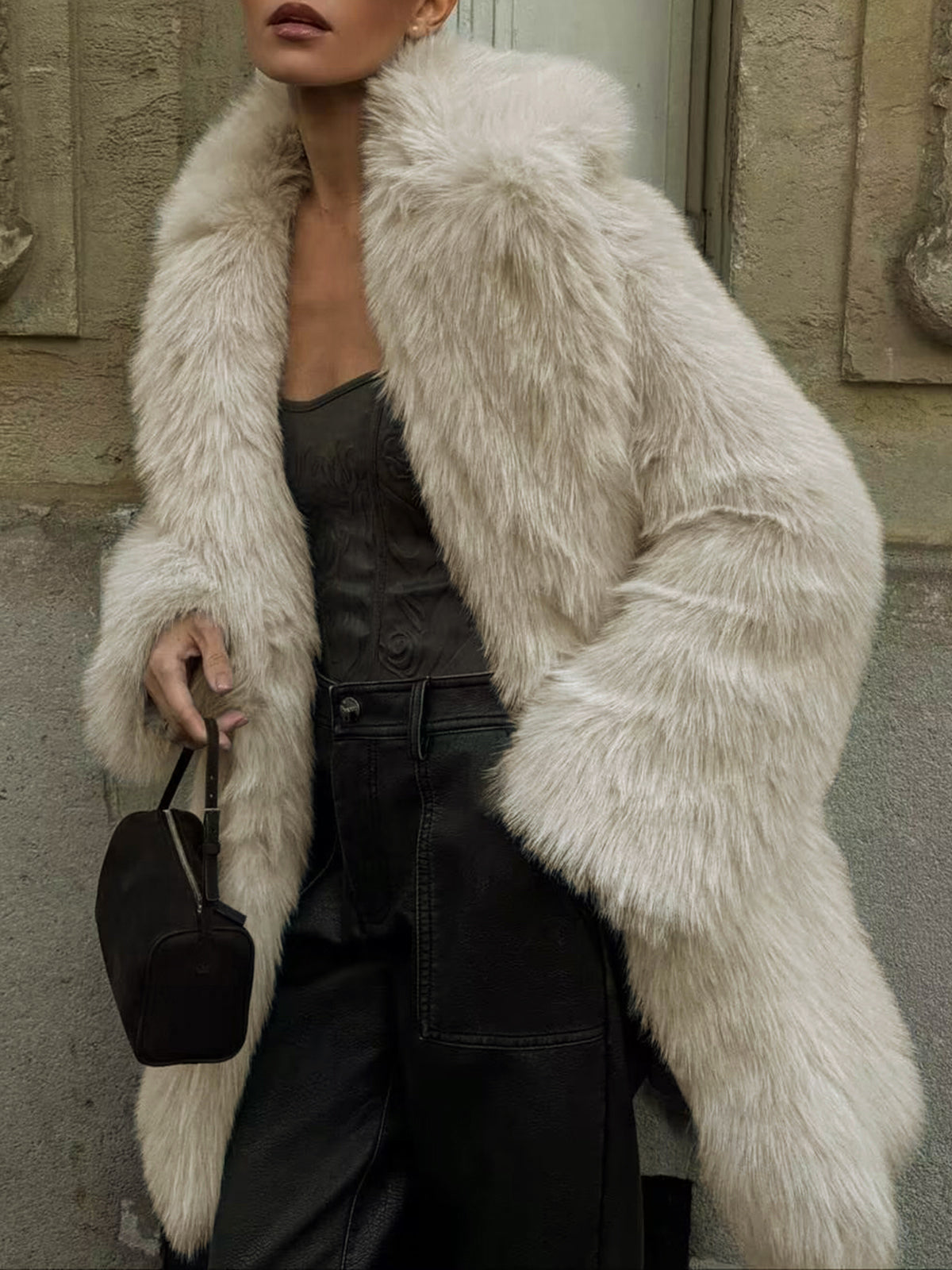 Ava Women's Oversized Coat - front view
