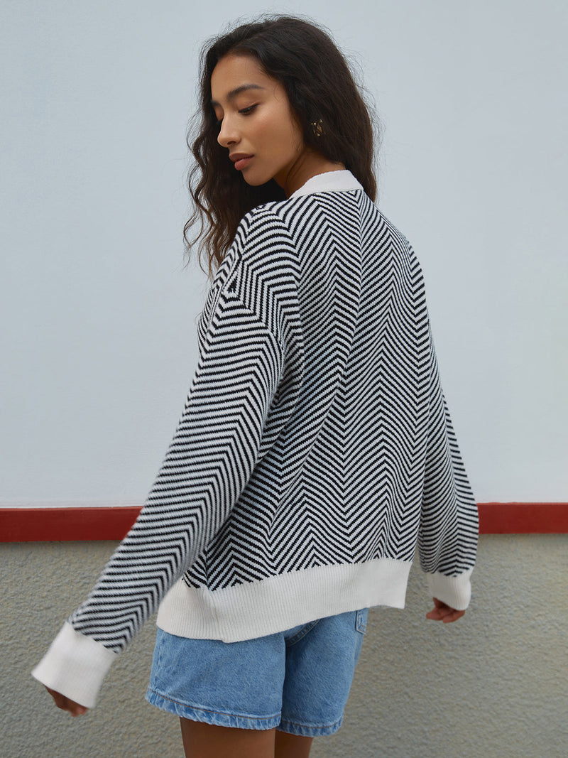 Eloise Women's Oversized Cardigan - full-length view