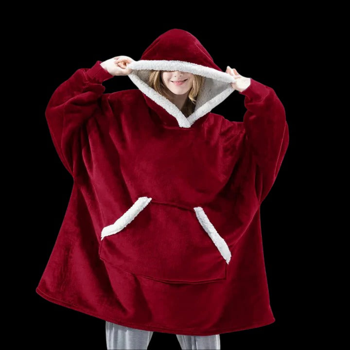 Beatrix Women's Throw Blanket - shown in use