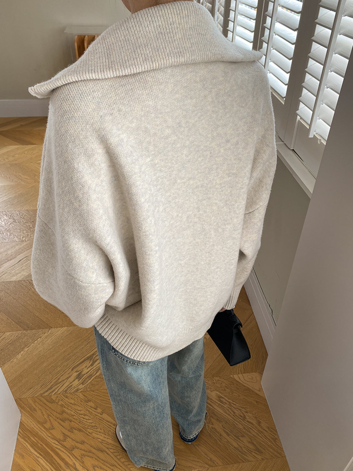 Zadie Women's Oversized Cardigan - shown in use