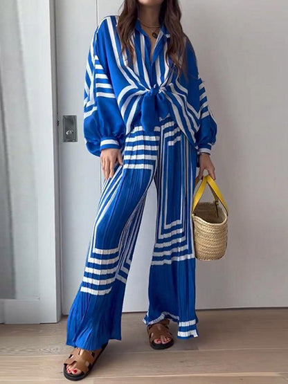 Opal Women's Oversized Trousers - fabric and finish detail