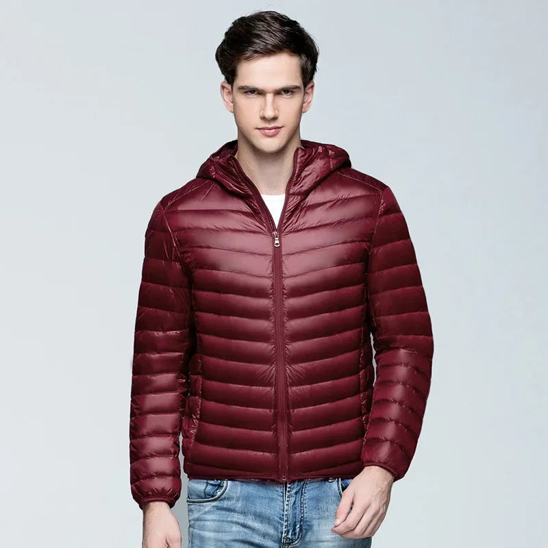 Wilder Men's Puffer Jacket - fabric and finish detail