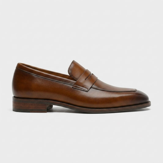 Dorian Men's Block Heel Loafers - styled view