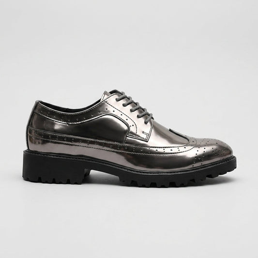 Gray Men's Oxfords - front view