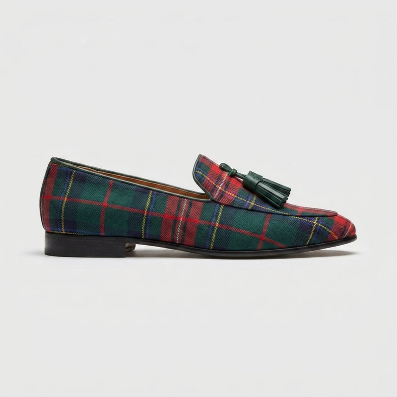 Astrid Women's Plaid Loafers | Pointed Toe, Slip-on