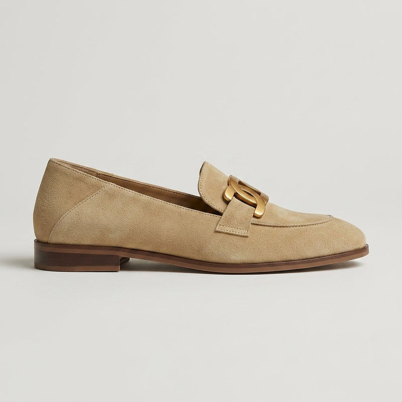 Hattie Women's Suede Loafers - styled view