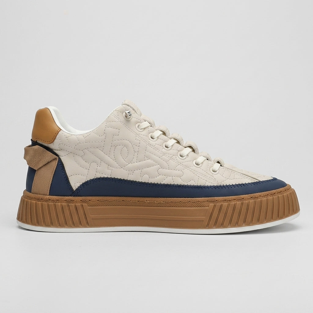 Tristan Men's Platform Sneakers - fabric and finish detail