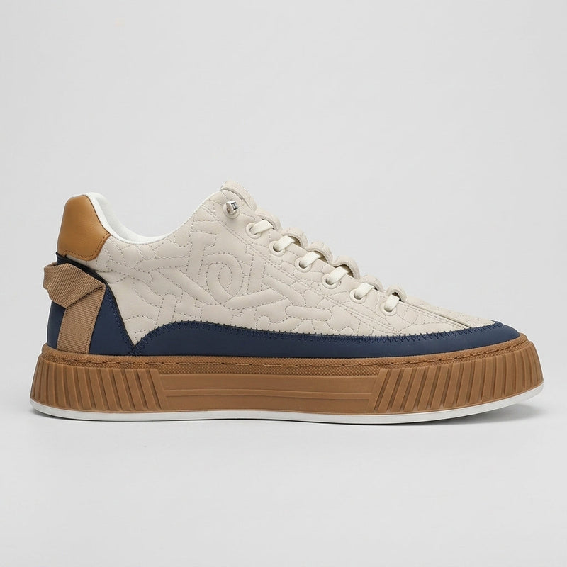 Tristan Men's Platform Sneakers - fabric and finish detail
