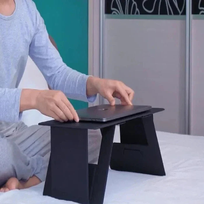 Cedar Adjustable Laptop Table - styled view