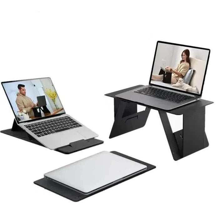 Cedar Adjustable Laptop Table - fabric and finish detail