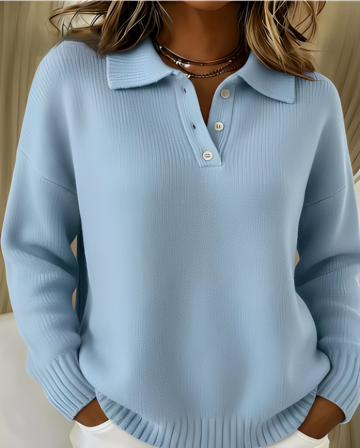 Yvette Women's Blouse - shown in use