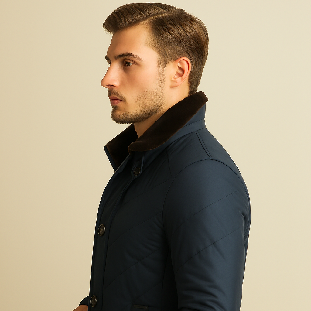 Jude Men's Jacket - fabric and finish detail