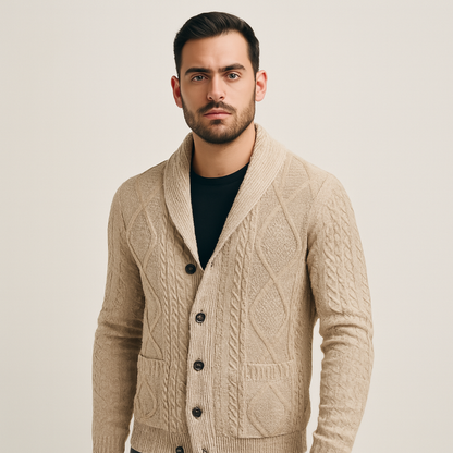 Isaac Men's Cardigan - front view