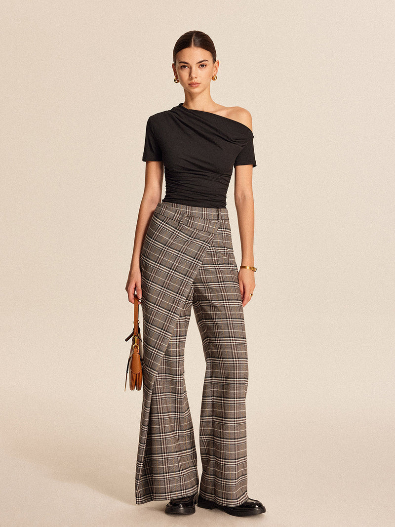 Selma Women's Asymmetric Trousers - front view