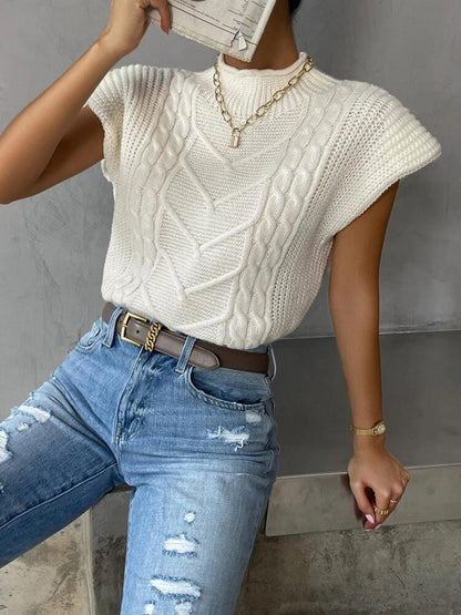 Alba Women's Sweater - fabric and finish detail