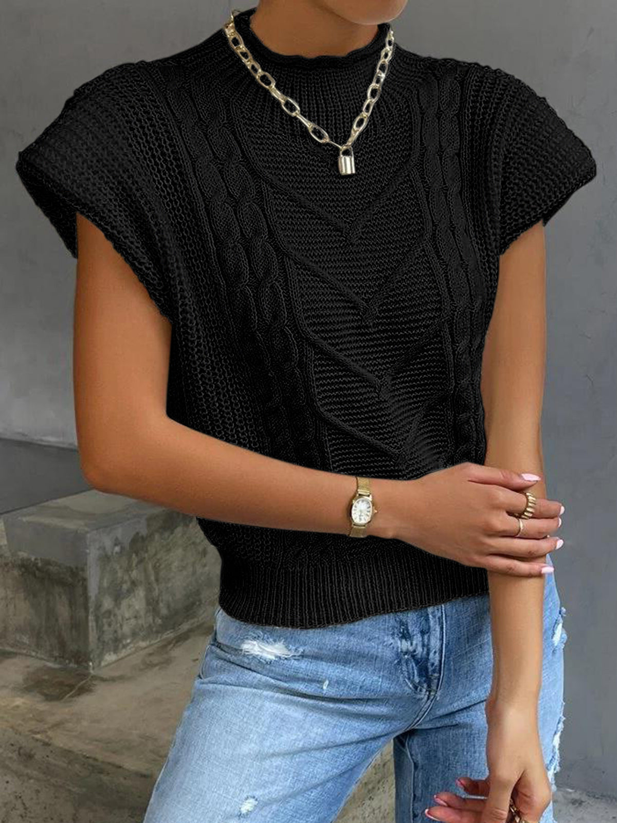 Alba Women's Sweater - flat lay