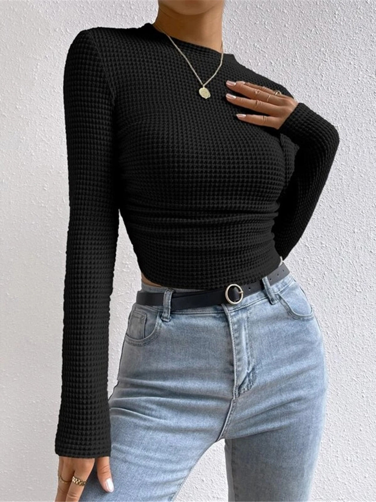 Genevieve Women's Sweater - flat lay
