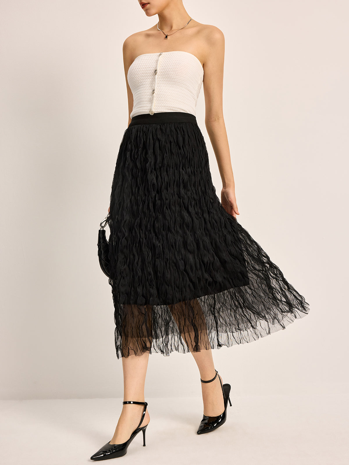 Nora Women's Pleated Skirt - back view