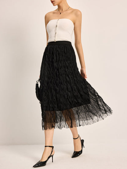 Nora Women's Pleated Skirt - back view