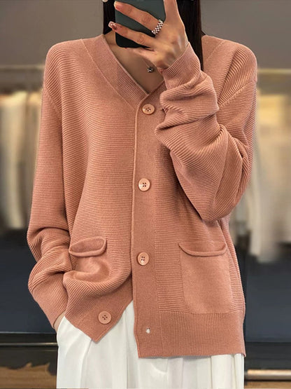 Yara Women's Cardigan - fabric and finish detail