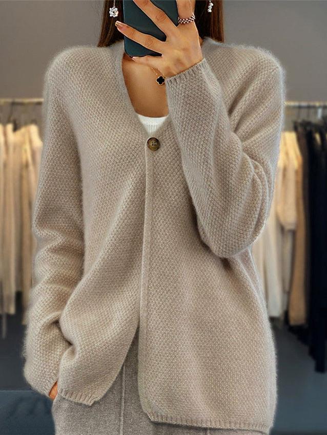 Rowan Women's Cardigan - fabric and finish detail