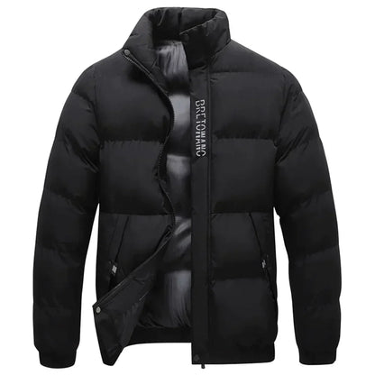Silas Men's Quilted Puffer Jacket - styled view