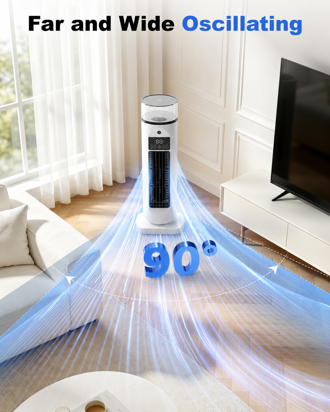 Meadow Portable Humidifier - fabric and finish detail
