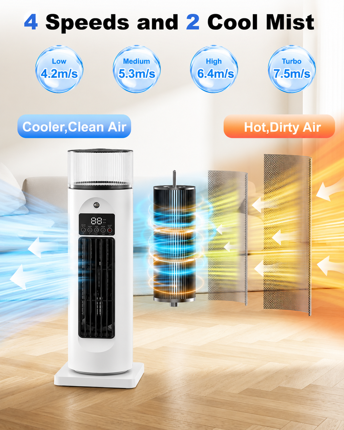 Meadow Portable Humidifier - back view