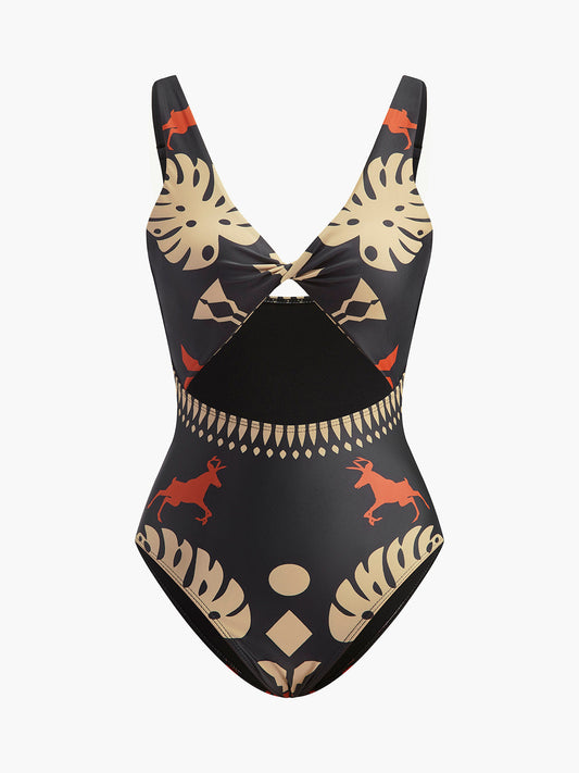 Romy Women's Printed Swimsuit - styled view