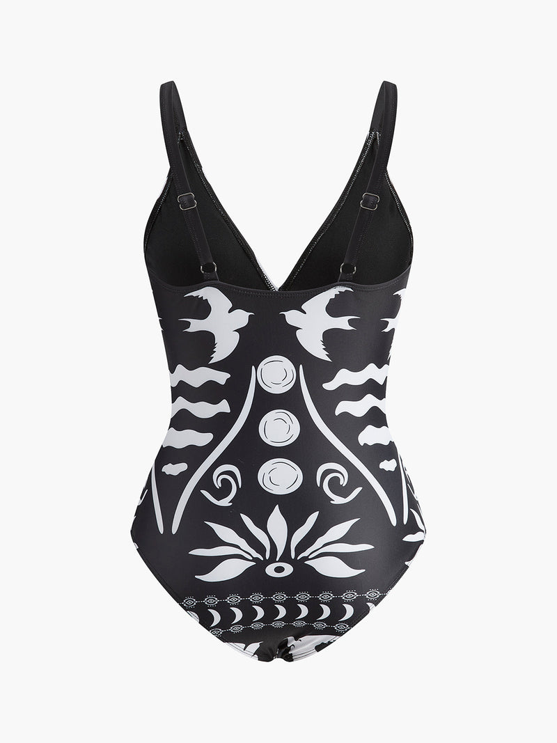 Imogen Women's Printed Swimsuit - styled view