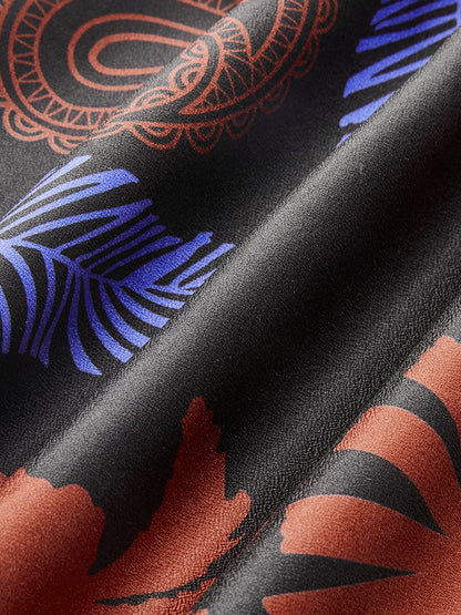 Yara Women's Printed Cover-up - fabric and finish detail