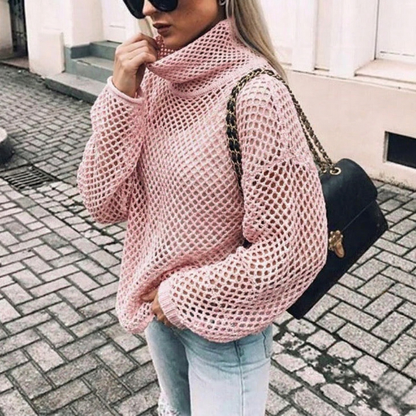 Fleur Women's Sweater - fabric and finish detail