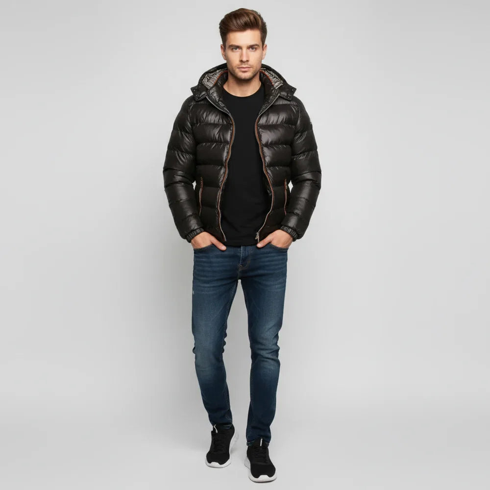 Elena Women's Puffer Jacket - full-length view