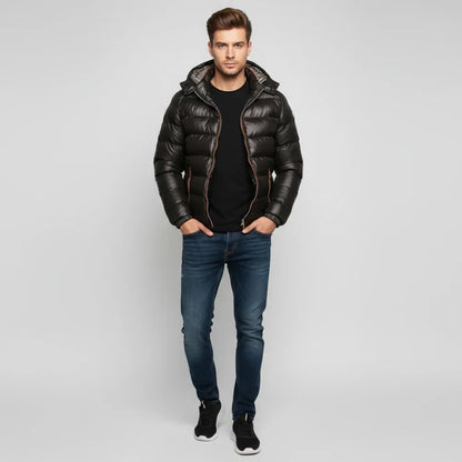 Elena Women's Puffer Jacket - full-length view