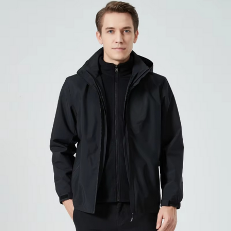 Gray Men's Oversized Jacket - styled view