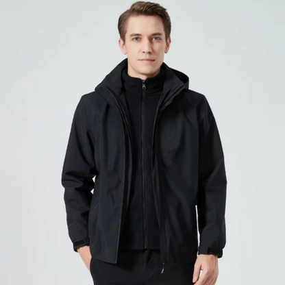 Gray Men's Oversized Jacket - styled view