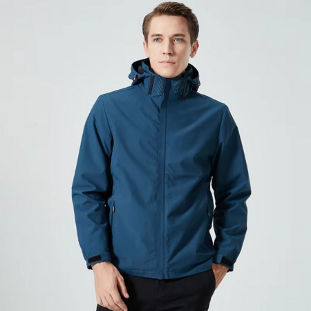 Gray Men's Oversized Jacket | Waterproof