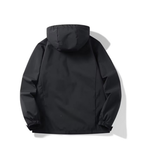 Gray Men's Oversized Jacket - close-up detail