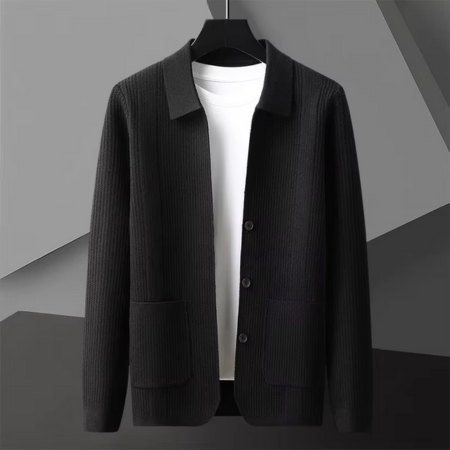 Percy Men's Cardigan - styled view