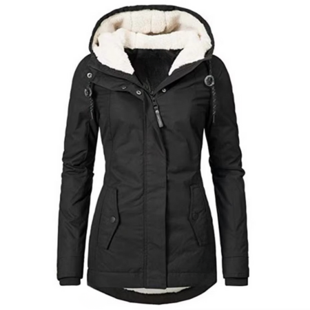 Genevieve Women's Coat - fabric and finish detail