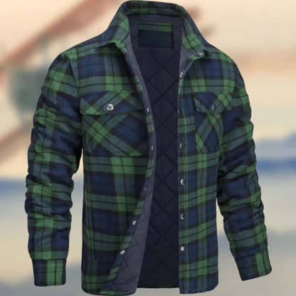 Silas Men's Plaid Jacket - front view